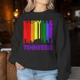 Nashville Tennessee Lgbtq Gay Pride Rainbow Skyline Women Sweatshirt Unique Gifts