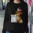 Native American Bear Teacher Hustle Nutritional Facts Women Sweatshirt Unique Gifts