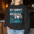 Nicht Erfrcken Papa Mama Ich Habe Zwei 2 Töchter Girls' Sweatshirt Frauen Lustige Geschenke