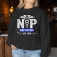 Nurse Practitioner Est 2024 Graduation Grad Students Women Sweatshirt Unique Gifts