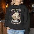 Offizielles Beste Mama Schlaf Mutter Faultier Muttertag Sweatshirt Frauen Lustige Geschenke