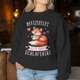 Offizielles Beste Mama Schlaf Muttertag Fuchs Mama Sweatshirt Frauen Lustige Geschenke