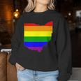 Ohio Gay Pride Rainbow Lgbt Women Sweatshirt Unique Gifts