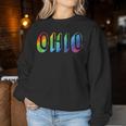 Ohio Lgbtq Pride Rainbow Pride Flag Women Sweatshirt Unique Gifts