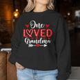 One Loved Grandma Hearts Valentine's Day Women Sweatshirt Unique Gifts