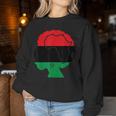 Pan African Flag Black Woman Melanin Black Pride Afro Pride Women Sweatshirt Unique Gifts