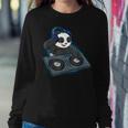 Panda Bear Dj Music Disc Jockey Disco Musician Turntable Women Sweatshirt Unique Gifts
