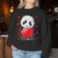 Panda Heart Día De Sanalentín Para Niños Niñas Es Hombres Amantes De Los Osos Sudadera Mujer Regalos divertidos