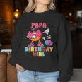 Papa Des Geburtstags-Mädchen Donut Dab Geburtstag Sweatshirt Frauen Lustige Geschenke