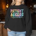 Patient Access Specialist Retro Groovy Appreciation Women Women Sweatshirt Unique Gifts