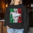 Patriotic Horse Italy Flag Distressed Italian White Horse Women Sweatshirt Unique Gifts