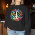 Peace Love Groovy Peace Sign Women Sweatshirt Unique Gifts