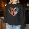 Peace Sign Love 60S 70S Costume Groovy Flower Hippie Party Women Sweatshirt Funny Gifts