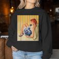Pin Up Hot Girl Redhead Ginger In Heels-Vintage Pinup Girl Women Sweatshirt Unique Gifts