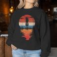 Piña Retrointage Sunset Style Cuello Sudadera Mujer Regalos divertidos