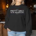 Pretty Girls Vote Republican Patriotic Women Sweatshirt Personalized Gifts
