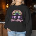 Pride Rainbow San Diego Lgbt Gay Lesbian Trans Women Sweatshirt Unique Gifts