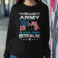 Proud Army National Guard Sister-In-Law Veterans Day Women Sweatshirt Unique Gifts