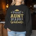 Proud Aunt Of A 2024 Graduate Senior Graduation Women Women Sweatshirt Funny Gifts
