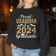 Proud Grandma Of A 2024 Graduate For Family Graduation Women Sweatshirt Funny Gifts