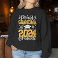 Proud Grandma Of A Class Of 2024 Graduate Matching Family Women Sweatshirt Personalized Gifts