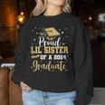 Proud Lil Sister Of A 2024 Graduate Class Of 24 Senior Grad Women Sweatshirt Unique Gifts