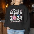 Proud Mama Of A Class Of 2024 Graduate 2024 Senior Mom 2024 Women Sweatshirt Personalized Gifts