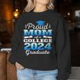 Proud Mom Of 2024 College Graduate Family 24 Graduation Women Sweatshirt Funny Gifts