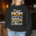 Proud Mom Of A Class 2024 Graduate Family College Senior Women Sweatshirt Unique Gifts