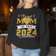 Proud Mom Of Two 2024 Graduates Mother Class Of 2024 Senior Women Sweatshirt Funny Gifts