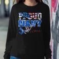 Proud Navy Mom Patriotic Sailor Women Sweatshirt Unique Gifts