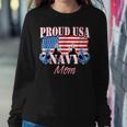 Proud Usa Navy Mom Patriotic Service Women Sweatshirt Unique Gifts
