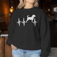 Puggle Heartbeat Dog Mom Dad Pet Women Sweatshirt Unique Gifts