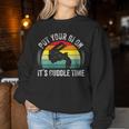 Put Your Gi On It's Cuddle Time Vintage Brazilian Jiu Jitsu Women Sweatshirt Unique Gifts