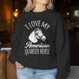 Quarter Horse Rodeo Barrel Racing Reining Horseback Women Sweatshirt Unique Gifts