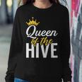 Queen Of The Hive Bee Lover Beekeeping Women Sweatshirt Unique Gifts
