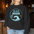 Rad Mom The Big One 1St Birthday Surf Family Matching Women Sweatshirt Unique Gifts