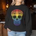 Rainbow Sugar Skull Day Of The Dead Lgbt Gay Pride Women Sweatshirt Unique Gifts