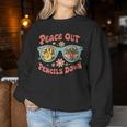 Retro End Of School Year Teacher Summer Last Day Women Sweatshirt Personalized Gifts