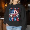 Retro Groovy Fourth 4Th Of July Smile American Girl Women Sweatshirt Unique Gifts