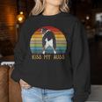 Retro Kiss My Auss Aussie Mom Australian Shepherd Women Sweatshirt Unique Gifts