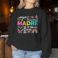 Retro Madre Ella Es Mamá Spanish Blessed Mom Mother's Day Women Sweatshirt Funny Gifts