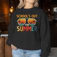 Retro Schools Out For Summer Last Day Of School Teacher Boy Women Sweatshirt Unique Gifts