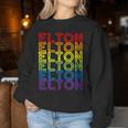 Retro Style Elton Rainbow Women Sweatshirt Funny Gifts
