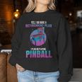Retro Vintage Arcade Retirement To Play Pinball Women Sweatshirt Unique Gifts