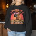 Ridgeback Queen Of Rhodesian Ridgeback Owner Vintage Women Sweatshirt Unique Gifts