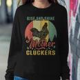 Rise And Shine Mother Cluckers Chicken Vintage Cool Women Sweatshirt Unique Gifts