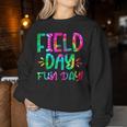 School Field Day Fun Tie Dye Field Day 2024 Teacher Women Sweatshirt Funny Gifts