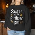 Sister Of The Birthday Girl Wizard 1St Birthday Family Party Women Sweatshirt Unique Gifts