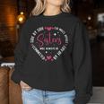 Sisters Will Always Be Connected By Heart Sister Sibling Women Sweatshirt Unique Gifts
